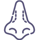 鼻模上段1／3較硬，下段2／3較軟，模擬真實鼻軟骨-ICON