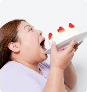 食量很大，不能控制飲食