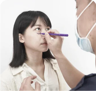 術前拍攝、畫線