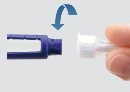 步驟2-裝上針頭