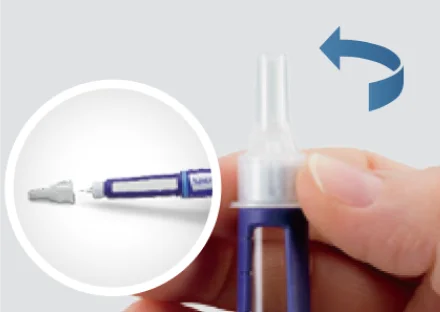 步驟6-移除針頭